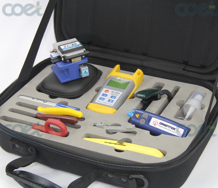 Orientek TFH-13 Fiber Optic Tool Kit Fusion Splicing Toolkit FTTH Assembly Herramientas de Fibra Optical