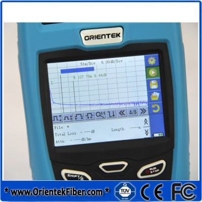 Portable OTDR Tester Color Display with Touch Screen Orientek T303 SM Singlemode Handheld Small Type OTDR 1310/1550nm, 30/28dB